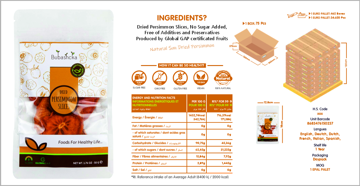 Dried Persimmom Slices