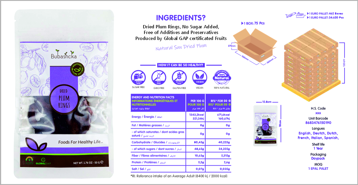 Dried Plum Rings