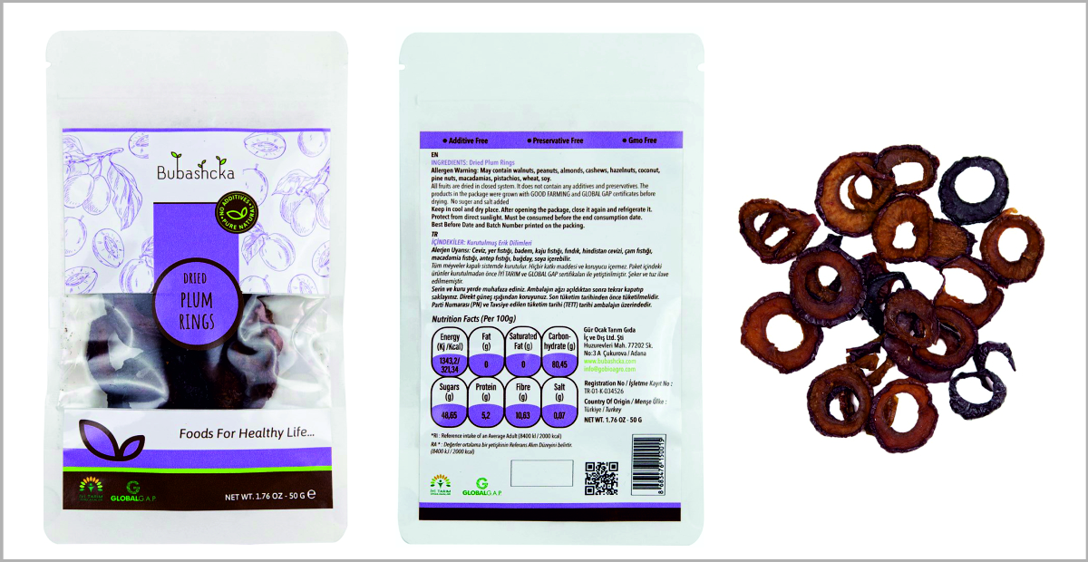 Dried Plum Rings