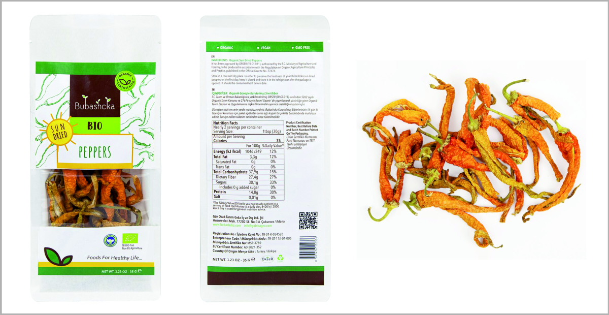 BIO Sun Dried Peppers